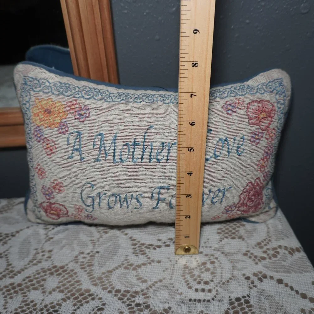 Vintage Unbranded Tapestry Floral Multicolor Rectangle Small Pillow